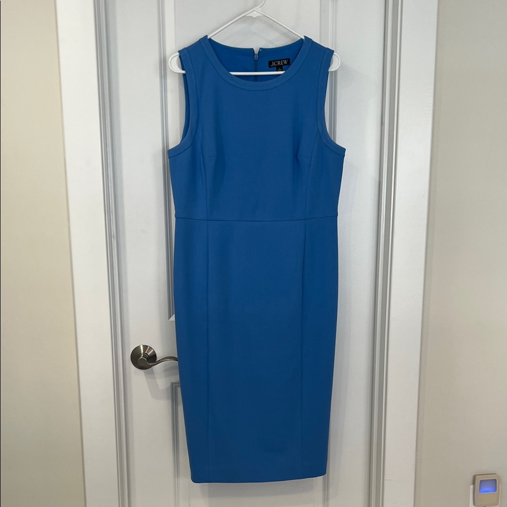 J. Crew Vibrant Blue Midi Dress